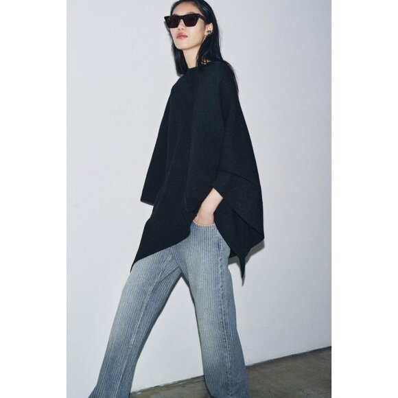 ZARA KNIT CAPE - Picture 2 of 7